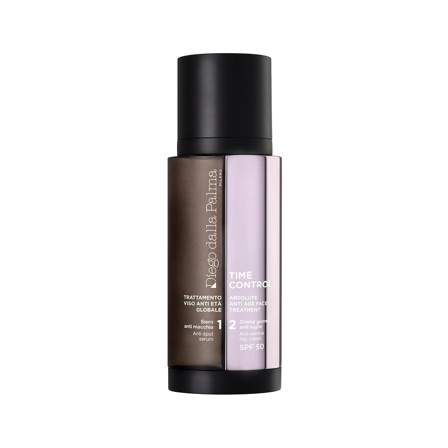 Diego Dalla Palma Trattamento Viso Antietà Globale - Siero Anti Macchia + Crema Giorno Antirughe SPF 50 2 X 50ML - immagine 1