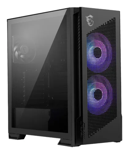 Msi Case Mid Tower, 2 Usb, 1 Type-C, 2x160mm Argb Fan, 1x120mm No-Argb Argb+pwm Control Board, Mpg Velox 300r Airflow PZ - immagine 1