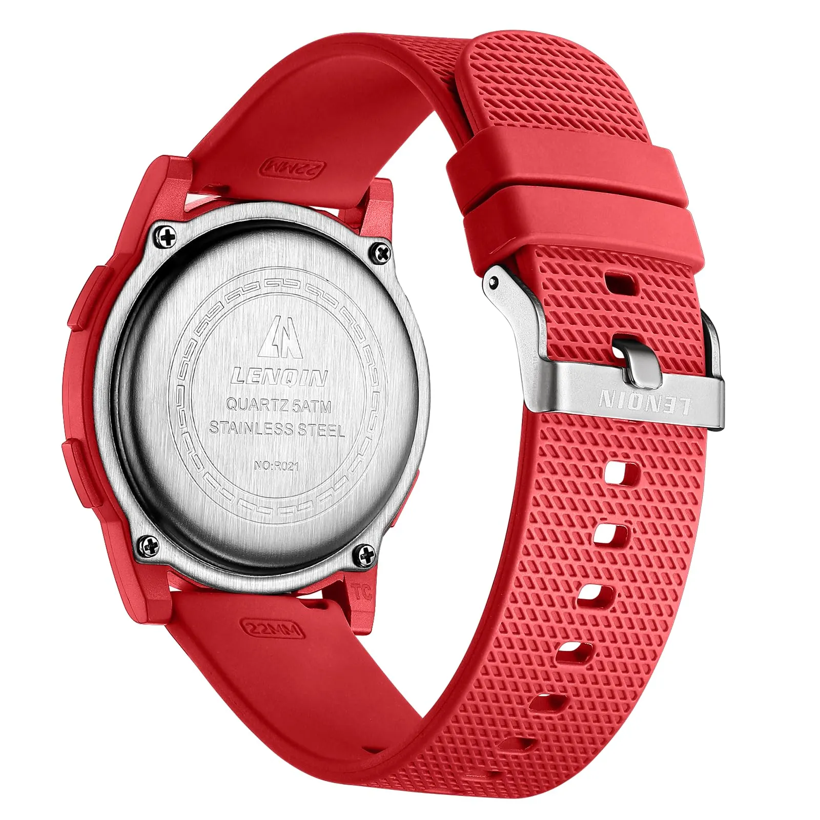 HANPOSH Orologio Digitale Uomo Sottile Impermeabile LED - immagine 2