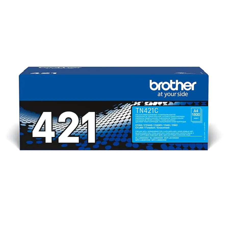 ORIGINALE Brother Value Pack nero / ciano / magenta / giallo / Bianco TN-421 MCVP + Prindo Universal Papier 2500 Blatt 8400 pagine - immagine 1