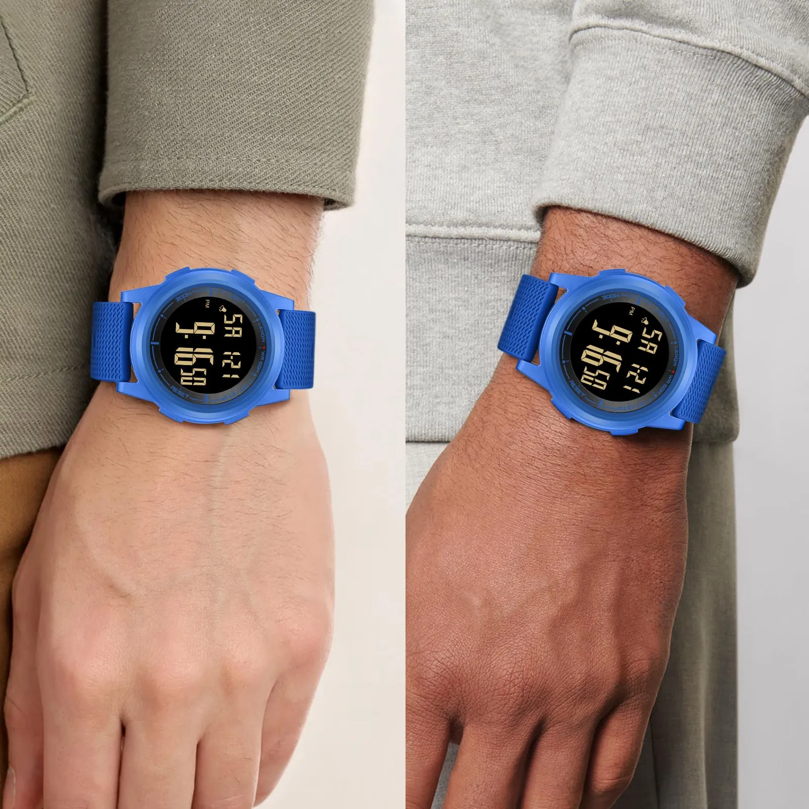 HANPOSH Orologio Digitale Uomo Sottile Impermeabile LED - immagine 4