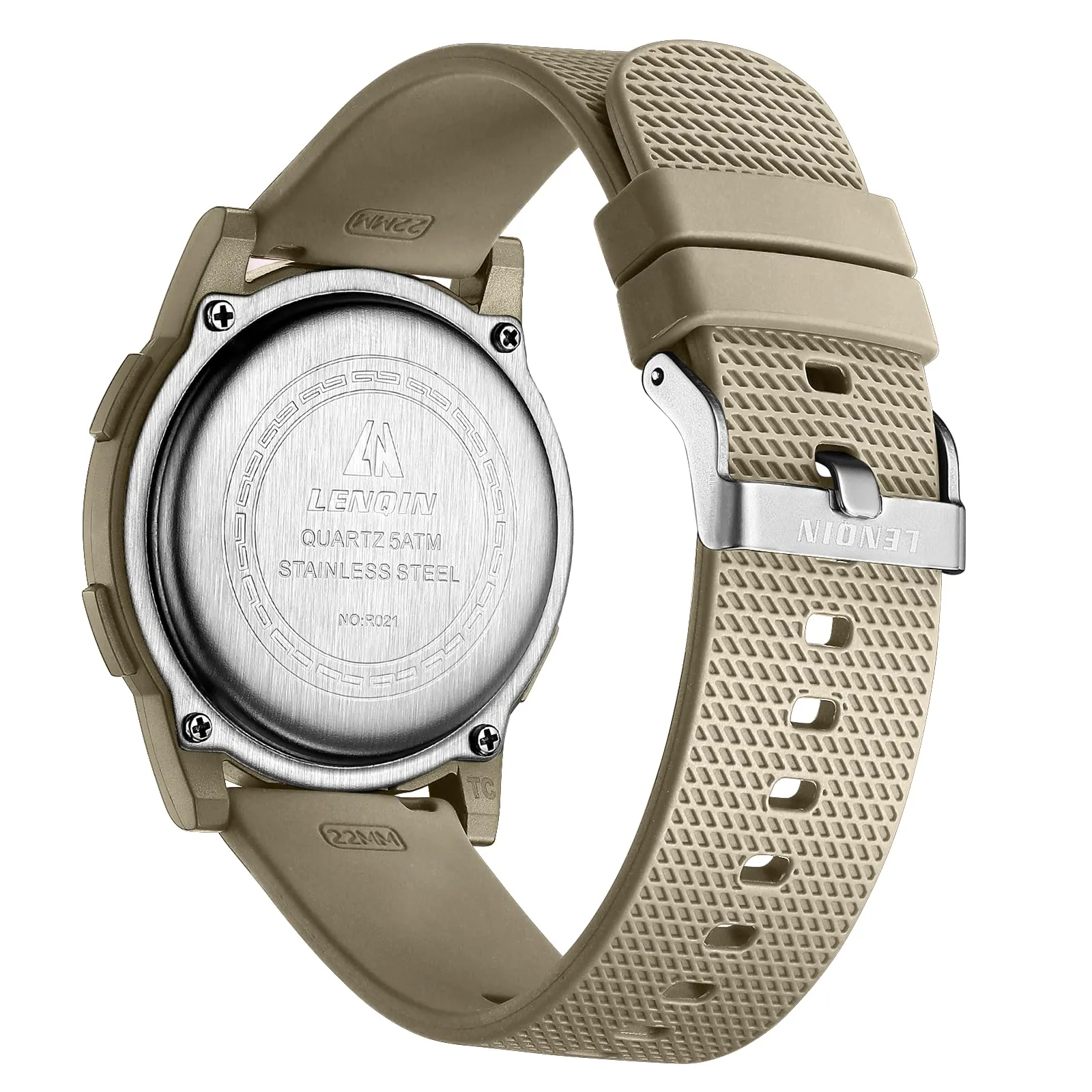 HANPOSH Orologio Digitale Uomo Sottile Impermeabile LED - immagine 2
