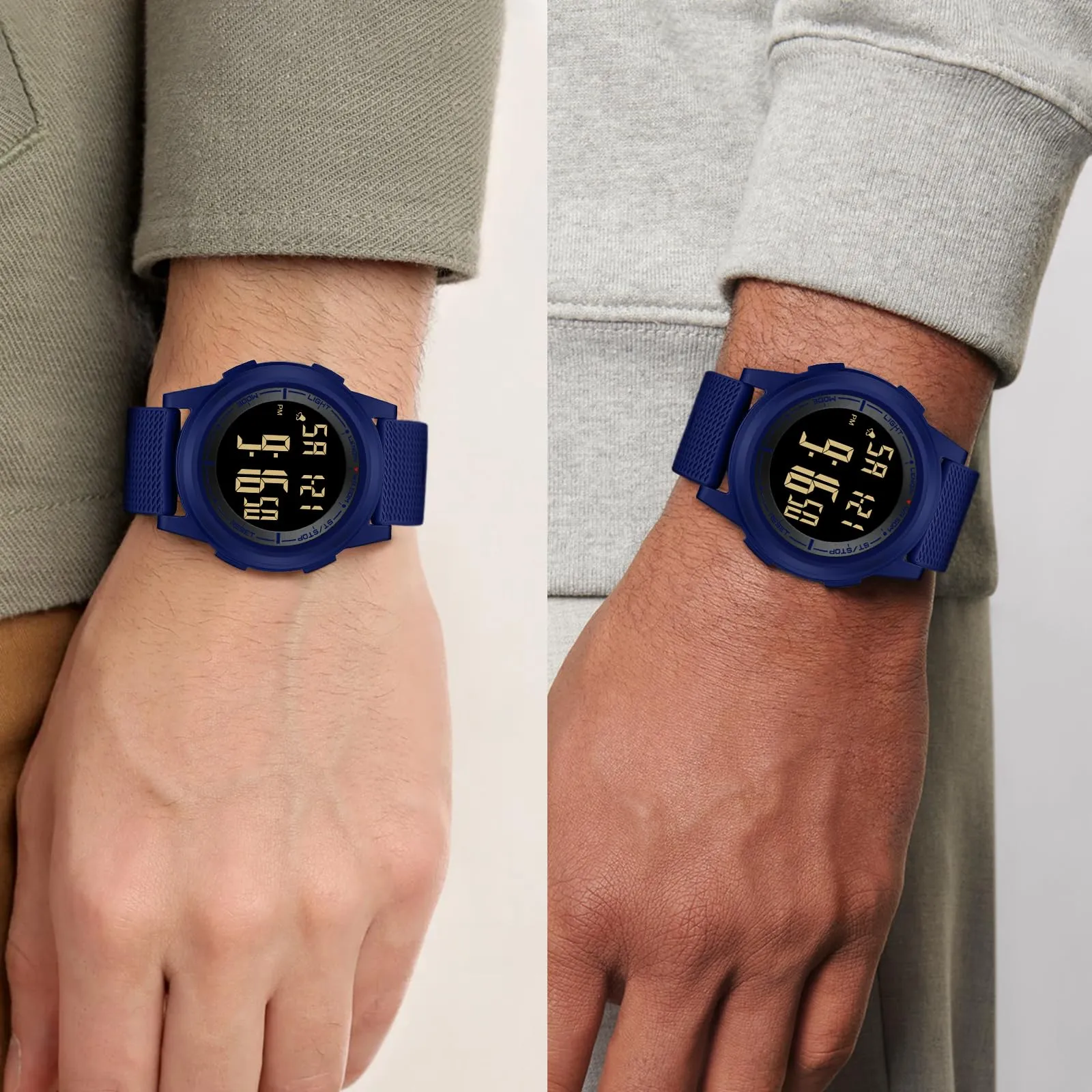 HANPOSH Orologio Digitale Uomo Sottile Impermeabile LED - immagine 4