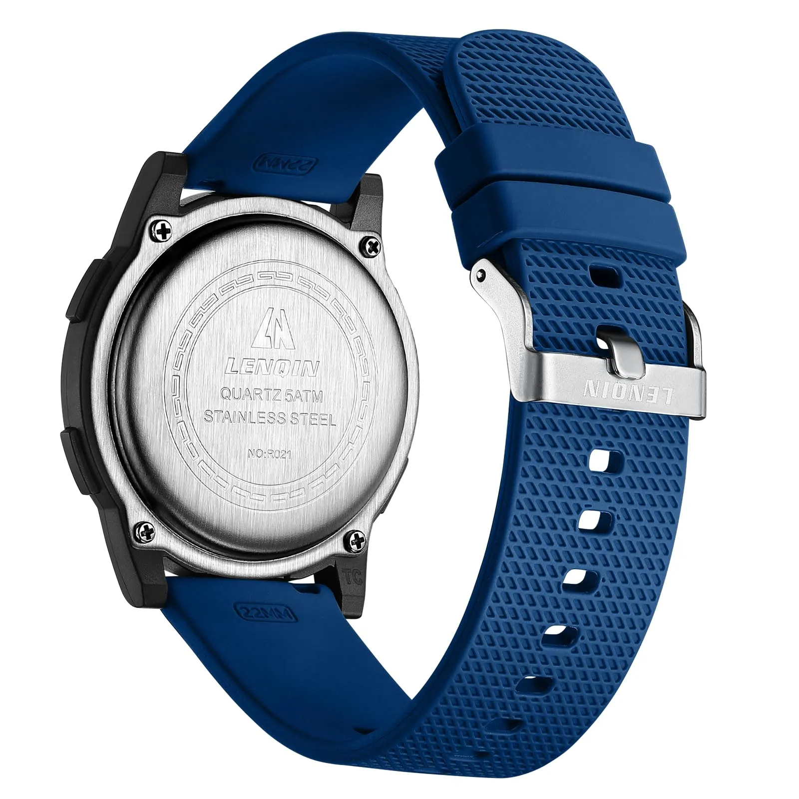 HANPOSH Orologio Digitale Uomo Sottile Impermeabile LED - immagine 2