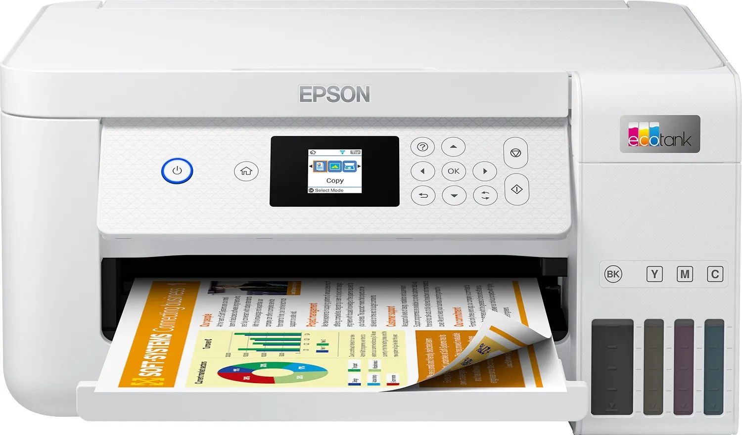ORIGINALE Epson stampante Bianco EcoTank ET-2856 C11CJ63406 - immagine 1