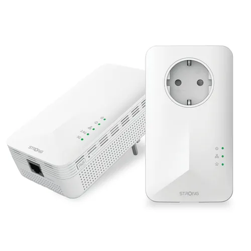 Strong Dual Pack Of Powerline Wifi 1000 Eu Version2 Powerl1000wfduoeuv2 - immagine 1