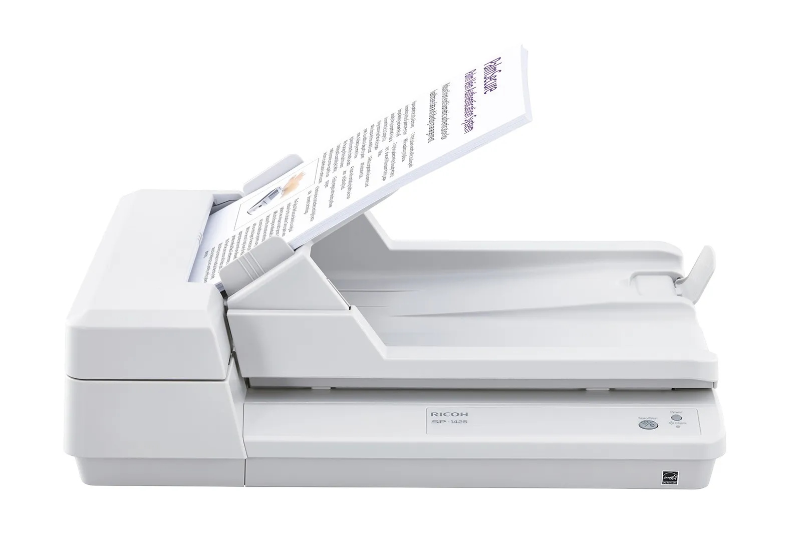ORIGINALE Fujitsu Bianco PA03753-B001 SP-1425 ADF/Flatbed 2x CMOS-CIS 2x RGB-LED 52 - 127 g/m2 600 dpi USB 2.0 16W 4.3kg - immagine 1