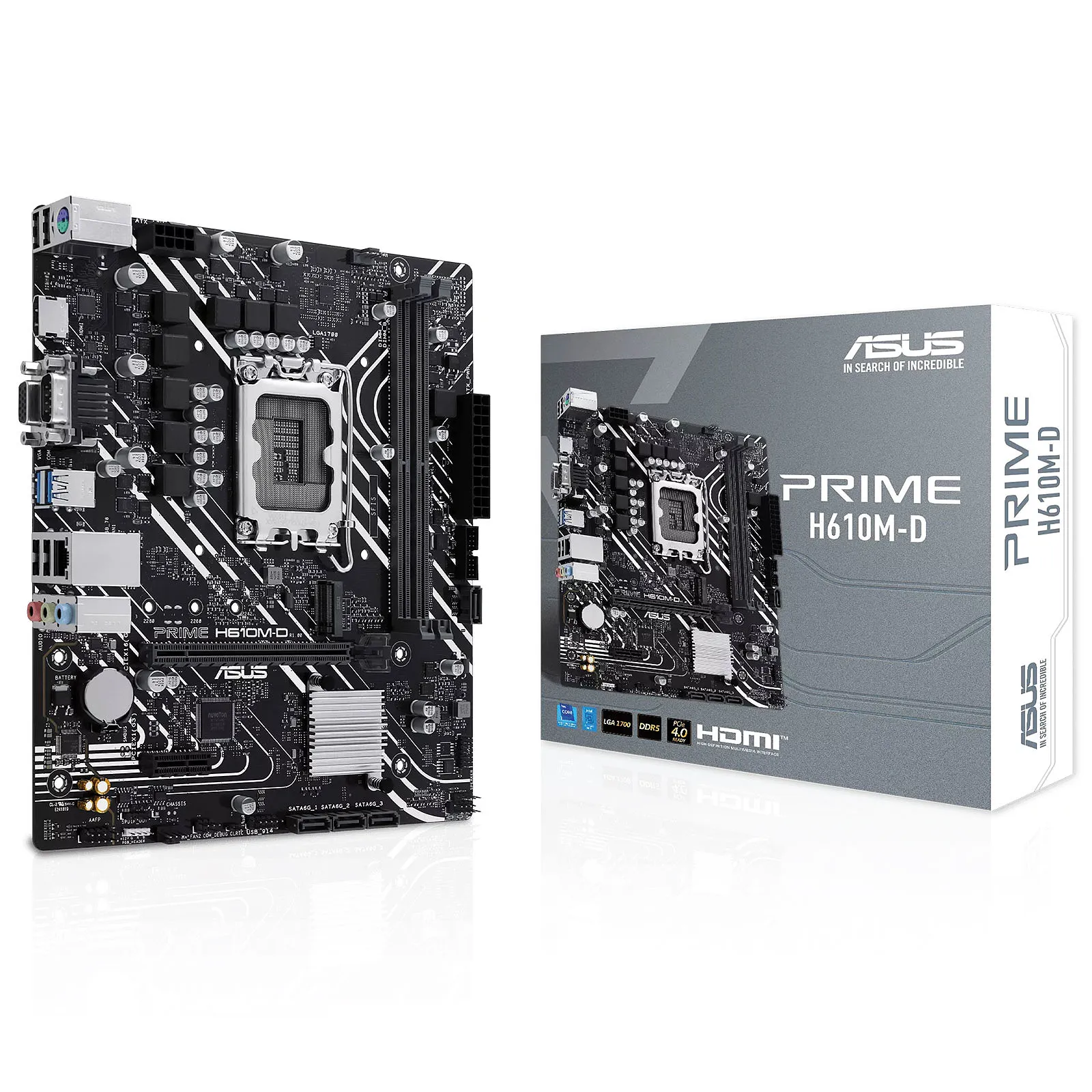 Asus Mb H610, Prime H610m-D, Lga 1700, 2ddr5, M.2, Hdmi/VGA/COM, 4sata, 90mb1g80-M0eay0 , 90mb1g80-M0eay0 90mb1g80-M0eay0 - immagine 1