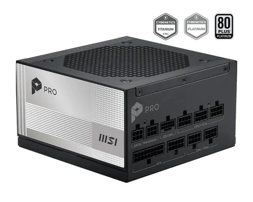 Msi Alimentatore Pro A850pl Pcie5, Eu, 850w, Full-Modular , Platinum 306-7zply11-HD8 - immagine 1