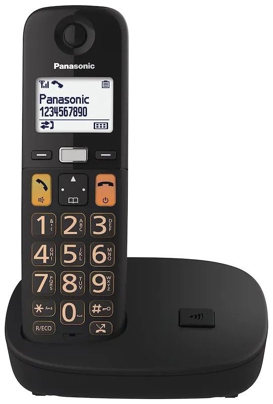 Panasonic Telefono Cordless TGU110 Nero - immagine 1