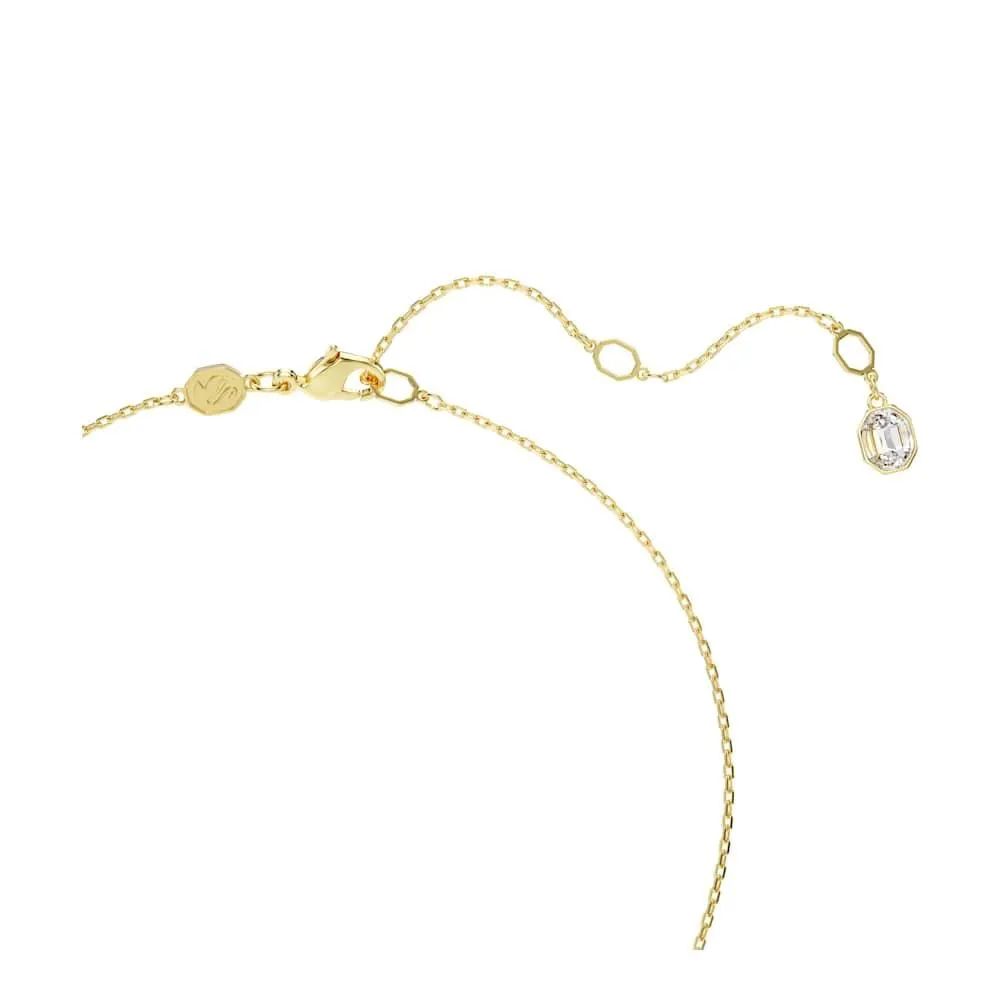 Swarovski Idyllia Collana Pendente, Gioiello Versatile con Cristalli Blu, Motivo a Fiore, Taglio Misto, Chiusura a Moschettone, Placcatura in Tonalità Oro, 42-49 cm, 3,5 x 1,7 cm - immagine 6