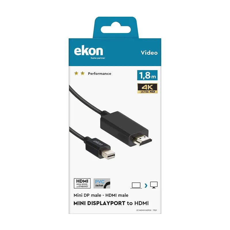 Sbs Spa Cavo Hdmi Ecvhdmiminidp - immagine 1