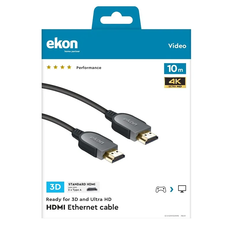 Sbs Spa Cavo hdmi Ecvhdmi100mmk - immagine 1