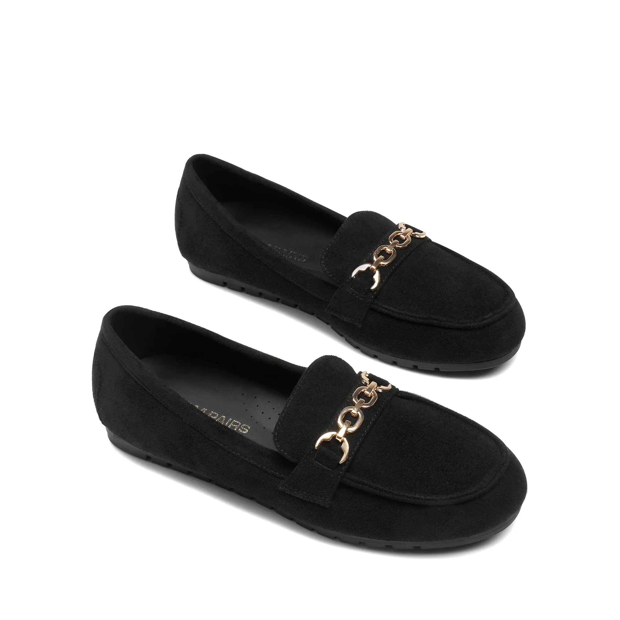 DREAM PAIRS Casual Mocassini Donna,Camoscio-Nero,40 - immagine 7