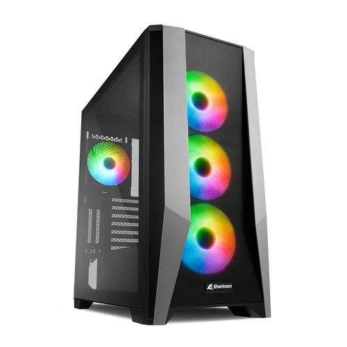 Sharkoon Case Tg7m Rgb Atx Vetro Temperato, 7 Slot Espansione, 3x120mm Fan Front, 1x120mm Rear Tg7m RGB - immagine 1