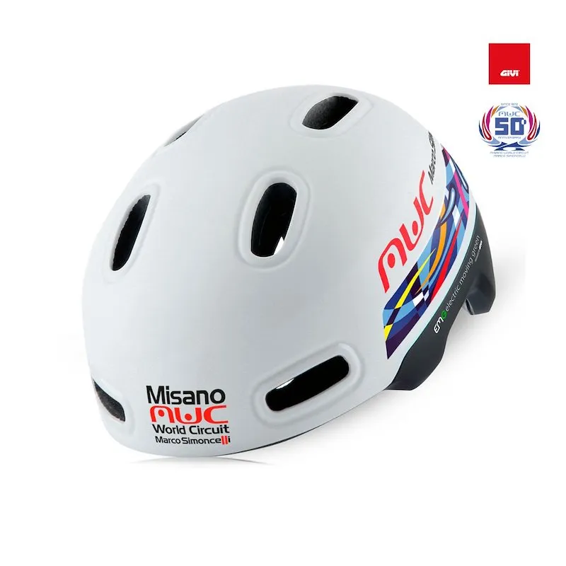 Electric Mooving Green Casco Hm090l058 Bianco e multicolor - immagine 1