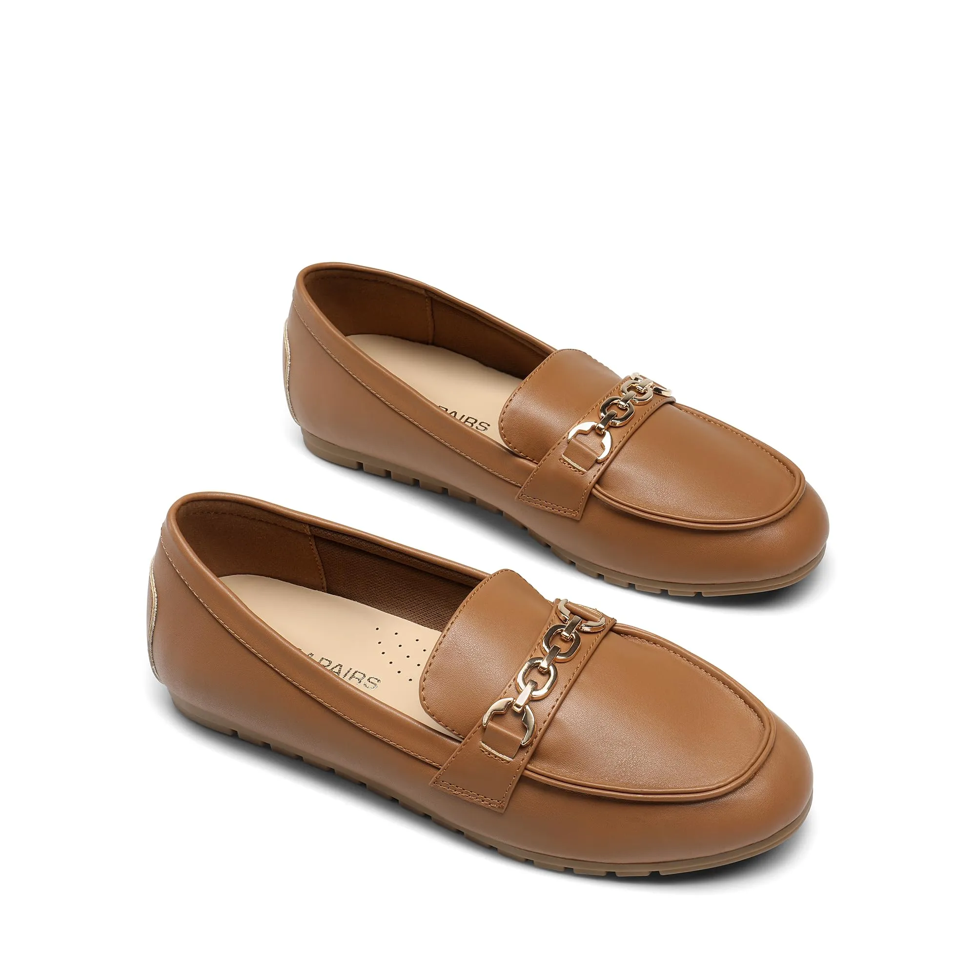 DREAM PAIRS Casual Mocassini Donna,Marrone-Pu,38 - immagine 7
