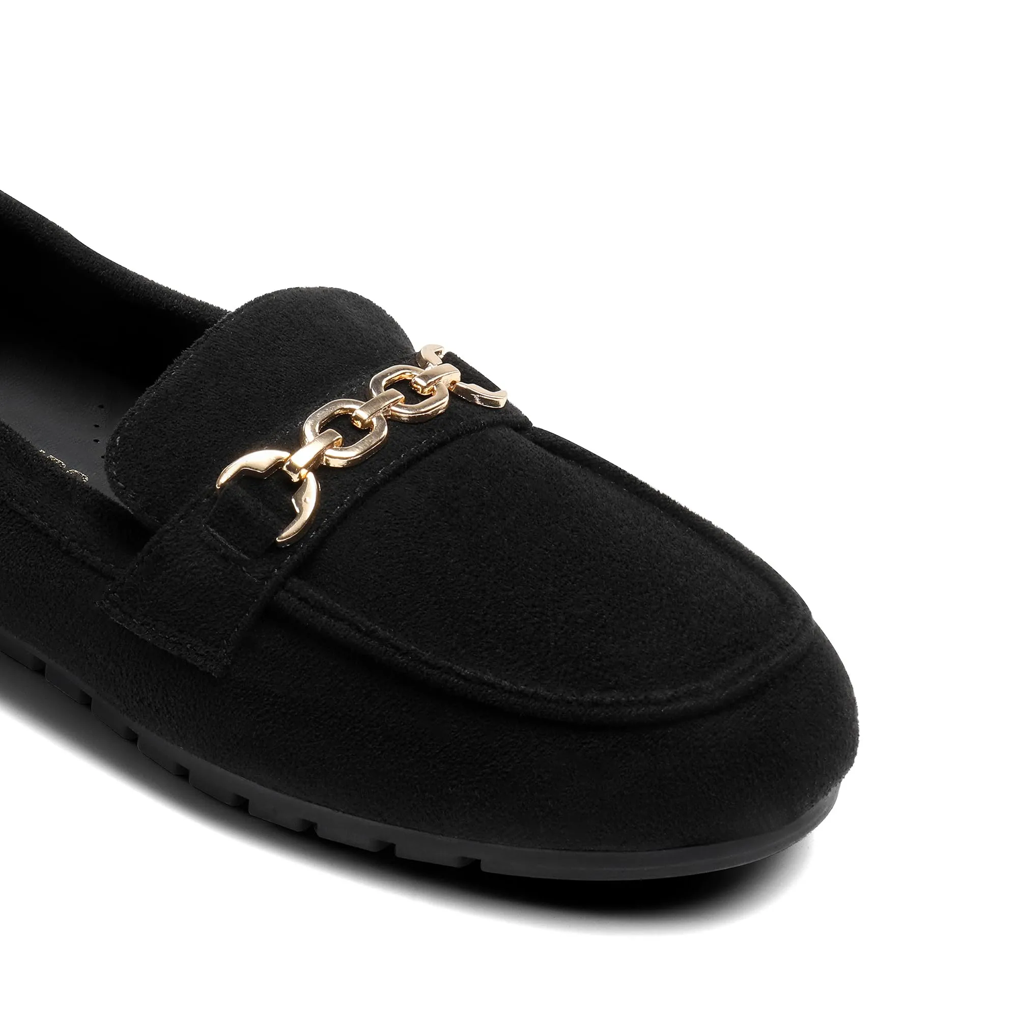DREAM PAIRS Casual Mocassini Donna,Camoscio-Nero,36 - immagine 8