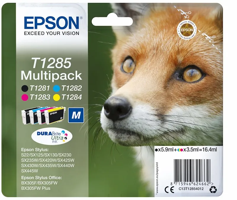 Epson Cartucce Multipack 4 Colori T1285 C13t12854020 - immagine 1