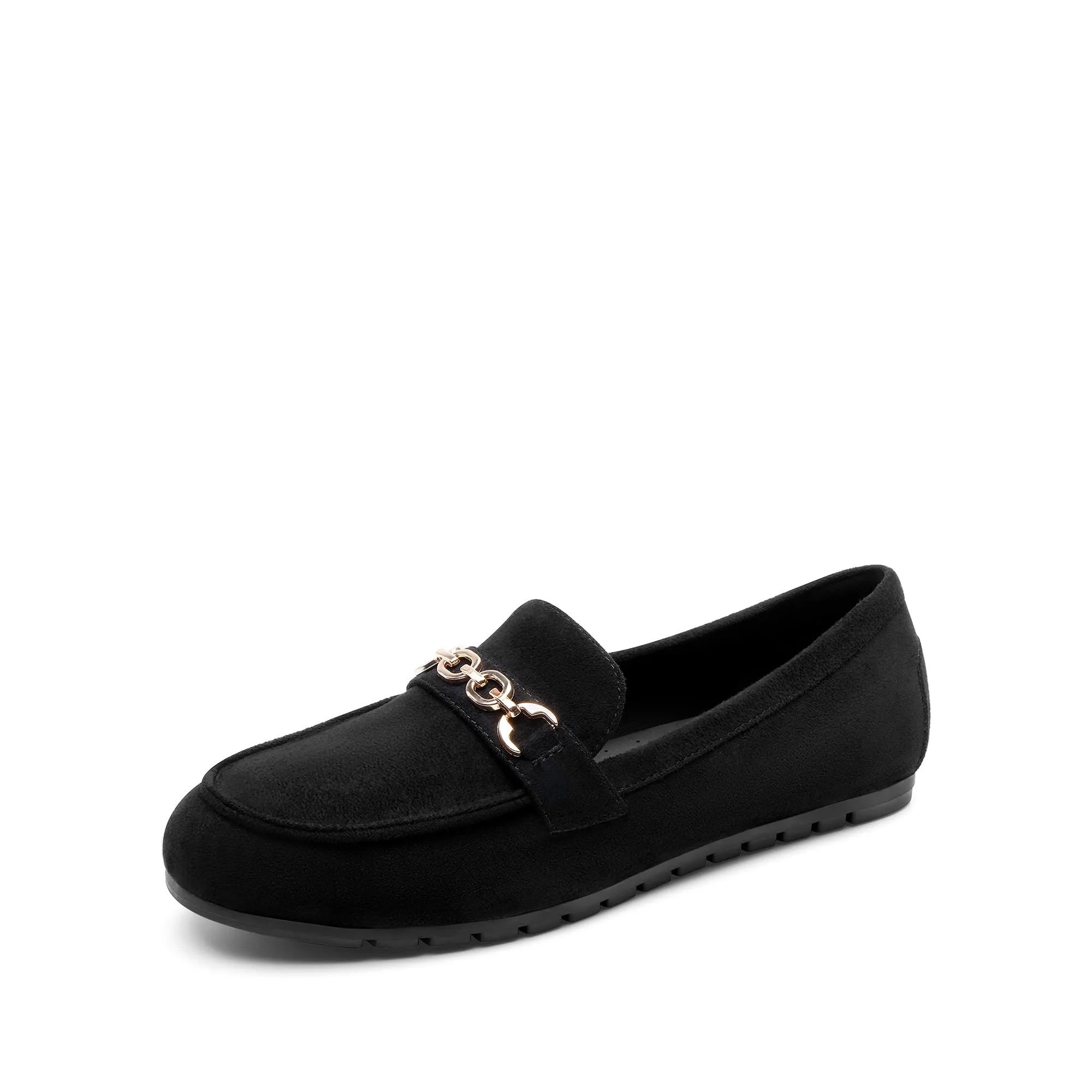 DREAM PAIRS Casual Mocassini Donna,Camoscio-Nero,43 - immagine 9