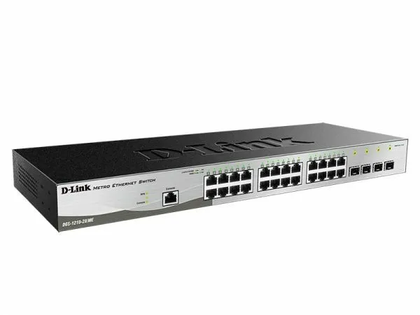 D-Link Switch 24-Port 10/100/1000Base-T + 4 Sfp Po D-Link Switch 24-Port 10/100/1000Base-T + 4 Sfp P - immagine 1