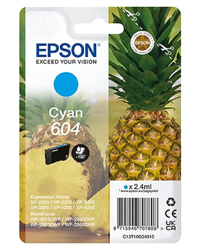 Epson Cartuccia Inkjet C13t10g24020 Ciano - immagine 1