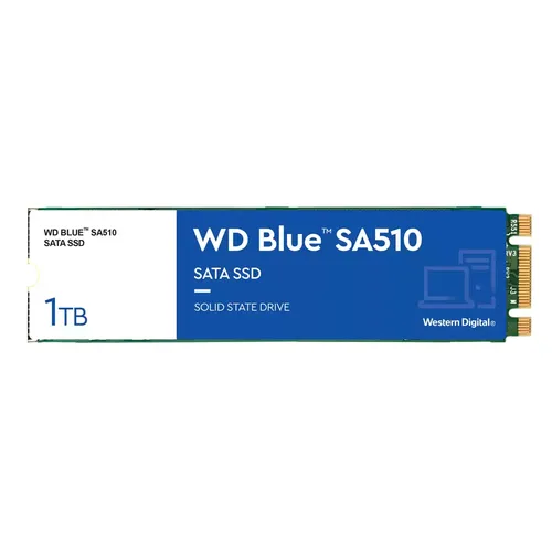 Western Digital SSD Blue Interno Sa510 1TB M.2 Sata R/W 560/480 Wds100t3b0b - immagine 1