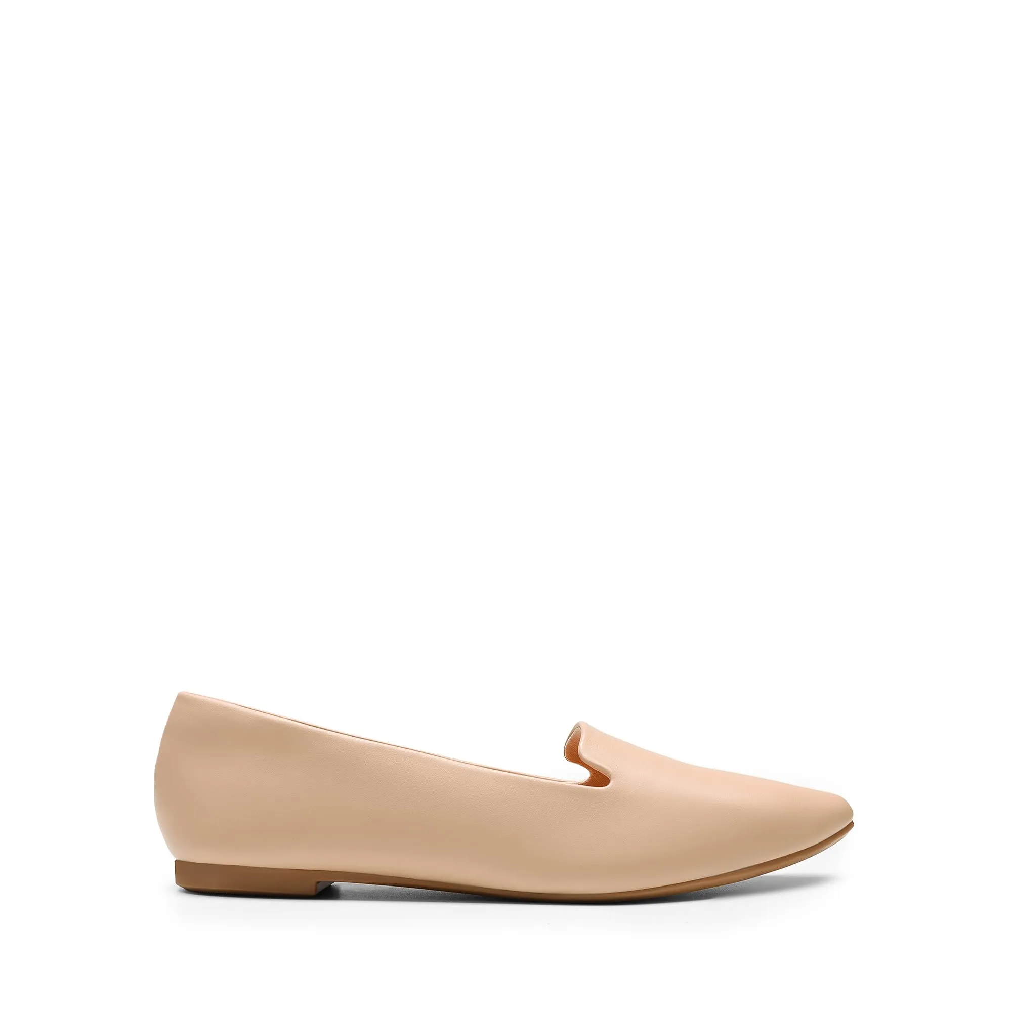 DREAM PAIRS Ballerine Punta Donna Lavoro,Nudo,43 - immagine 2