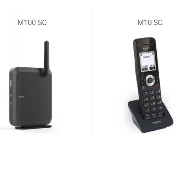 Snom M100 Base Station + M10 Handset Package Up To 6 Parallel Calls 8 Handsets 00004610 - immagine 1