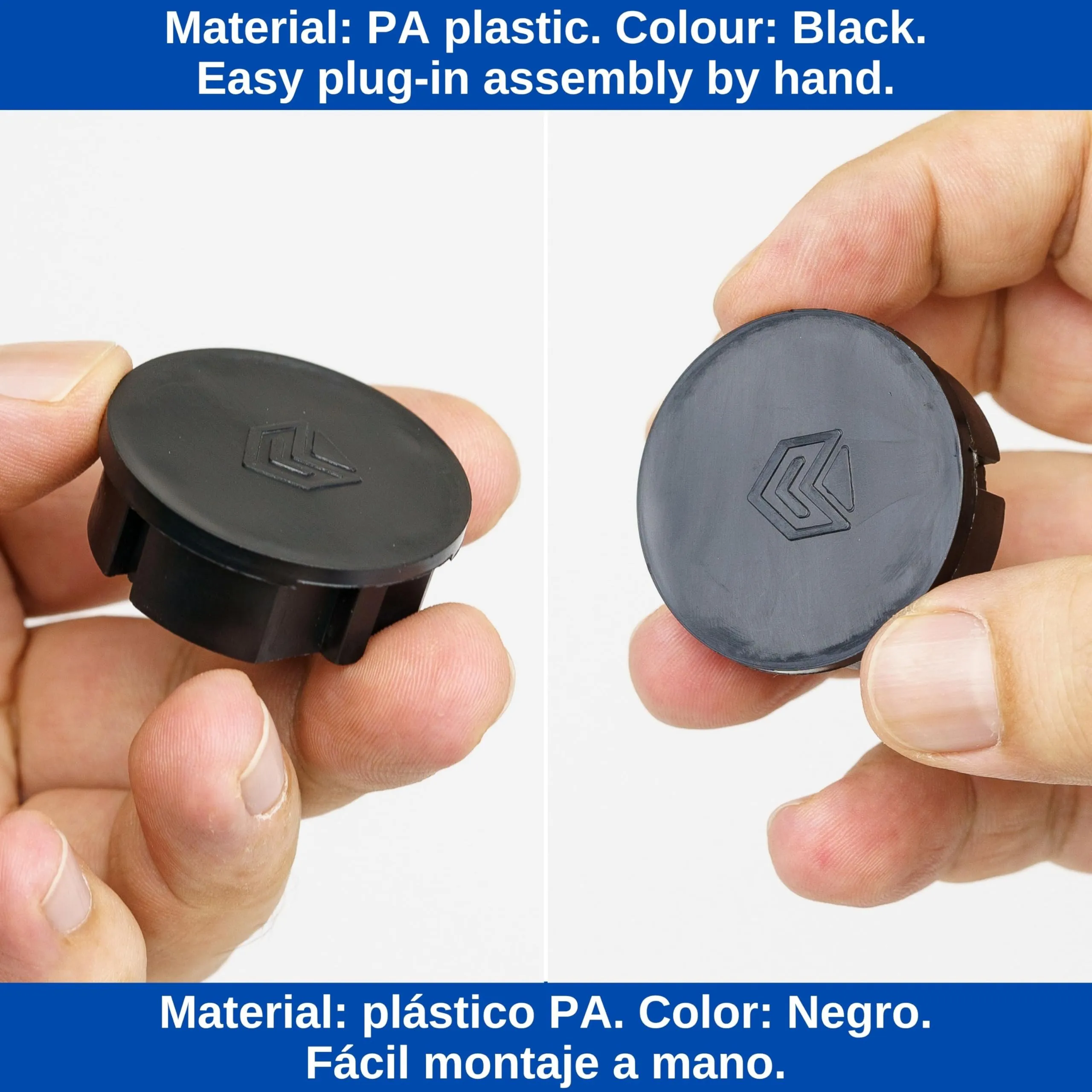 Copripresa, 4 pezzi, nero, protezione della presa dalla polvere e dagli spruzzi d'acqua, per prese SchuKo tipo F, copripresa per strisce, prese multiple, avvolgicavo, cucina, officina, hotel - immagine 3