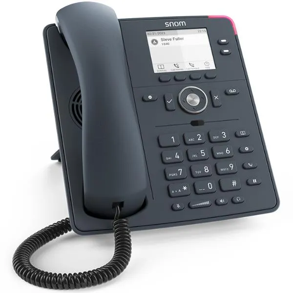 Snom D140 Telefono W/DISPLAY Grafico Tft Scala Di Grigi 2 Tasti Progr.blf 2 Porte Ethernet 10/100 MBIT/S POE IEEE802.3AF Class 1 IEEE802.3AZ 00004651 - immagine 1