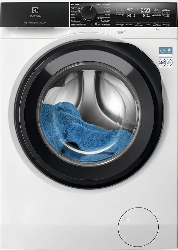 Electrolux Lavatrice 12Kg SteamCare 700 Ew7f412a Bianco - immagine 1