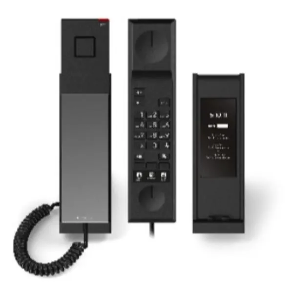 Snom HD300 Entry-Level Hotel Phone Backlit Keyboard 1 Sip Account 1 Gbe POE Ieee 802.3AF Class 2 00007010 - immagine 1