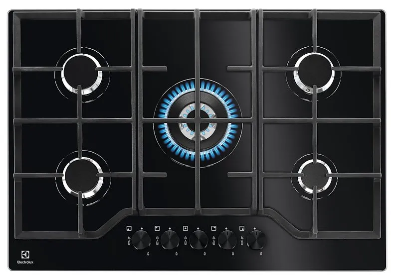 Electrolux Piano Cottura Gas da Incasso Egg7536k Nero - immagine 1