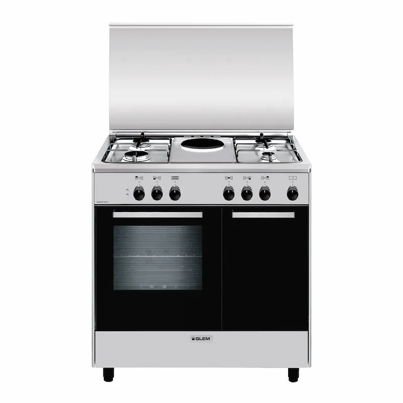 Glem cucina con forno elettrico Ar856ei Inox - immagine 1