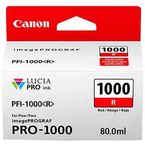 Canon Ink PFI-1000 Rosso 0554C001AA - immagine 1