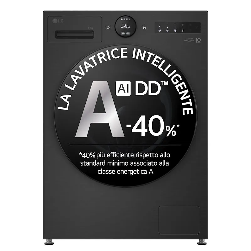 Lg Lavatrice 13Kg F4x7013tbb Matte Black - immagine 1