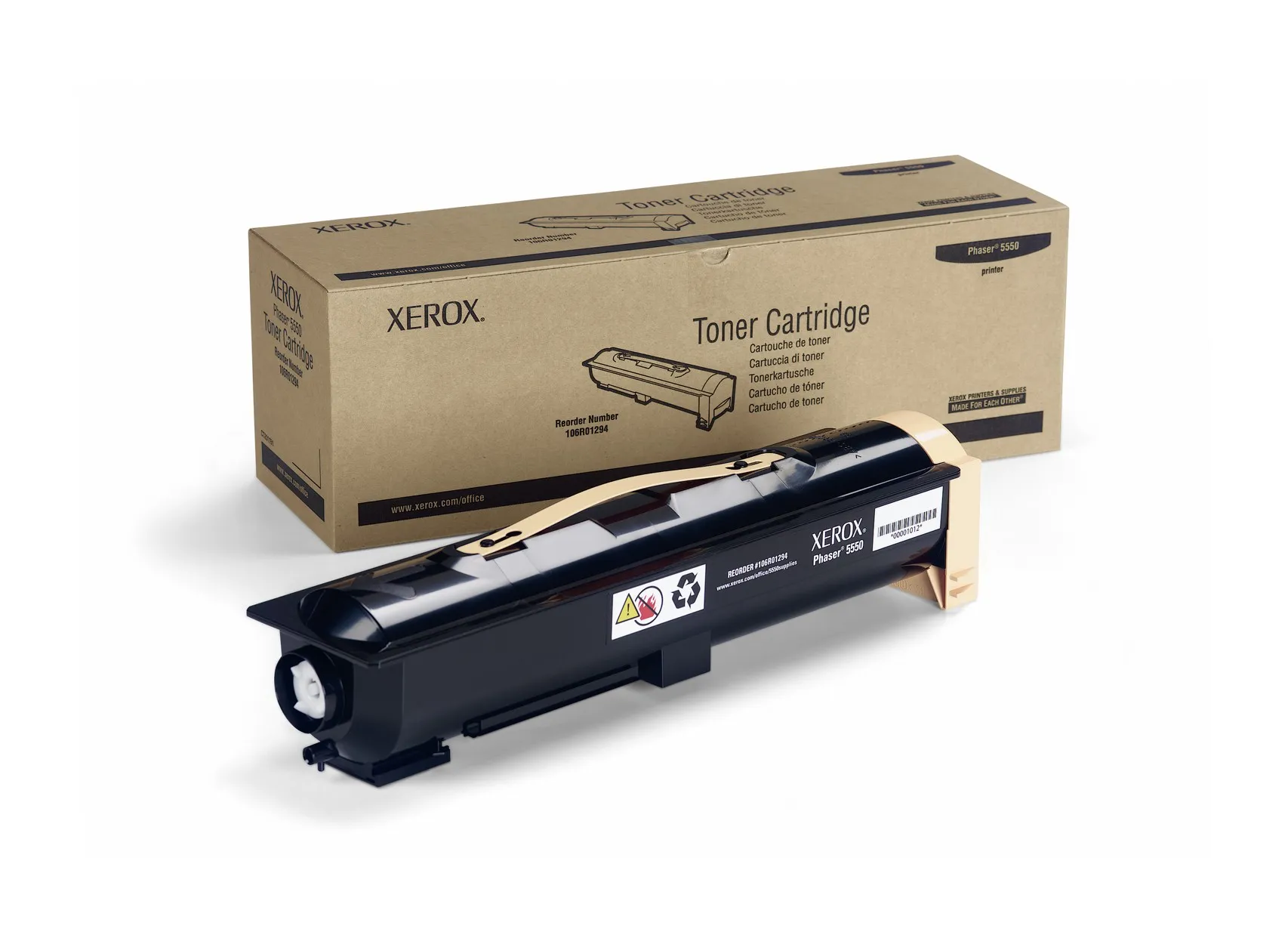 ORIGINALE Xerox toner nero 106R01294 Phaser 5550 35000 pagine - immagine 1