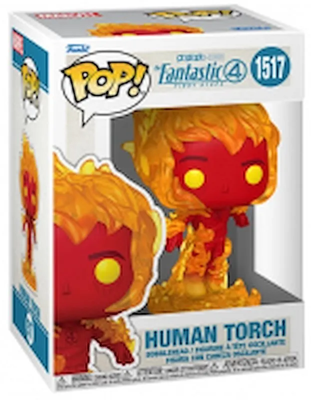 FUNKO POP Fantastici 4 Human Torch 1517 83586 - immagine 1