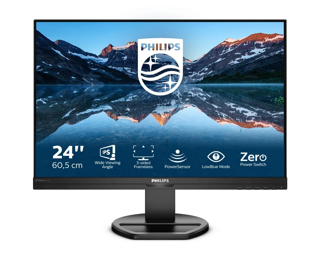Mon 241Ips Vga Dvi Dp Hdmi Mm Usb Philips 240B9/00 16:9 - immagine 1