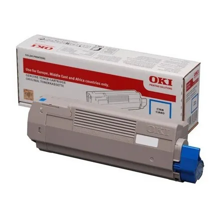 ORIGINALE OKI toner ciano 46471103 C823/C833/C843 7000 pagine - immagine 1