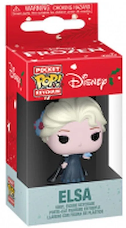 Funko Pop! Portachiavi Disney Princess Holiday Elsa - immagine 1
