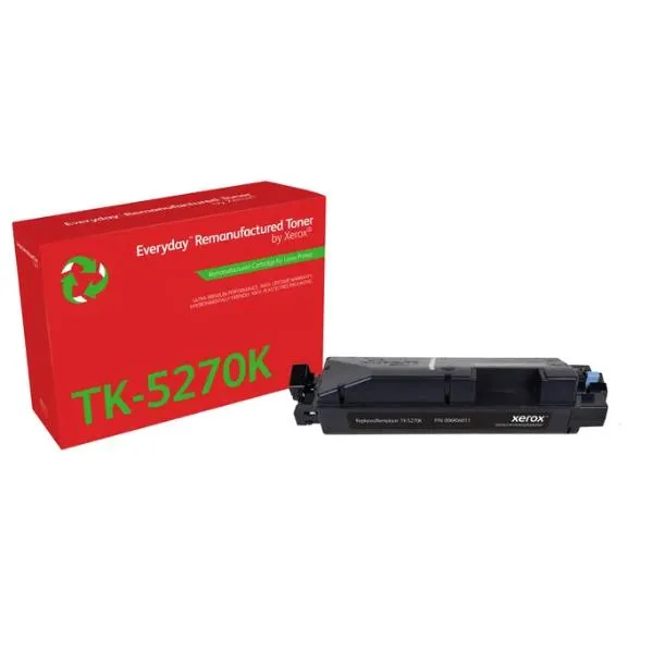 Xerox Everyday Remanufactured Toner Black Replaces Kyocera TK-5270K 006R04813 - immagine 1