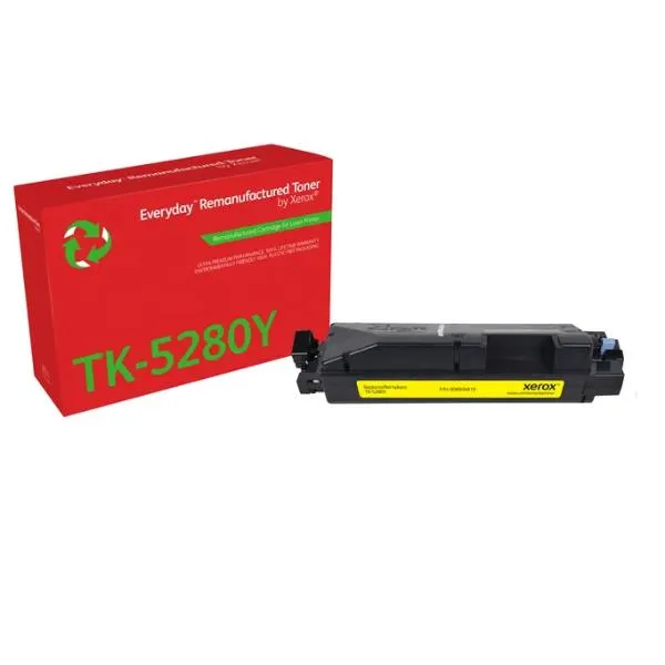 Xerox Everyday Remanufactured Toner Yellow Replaces Kyocera TK-5280Y 006R04819 - immagine 1
