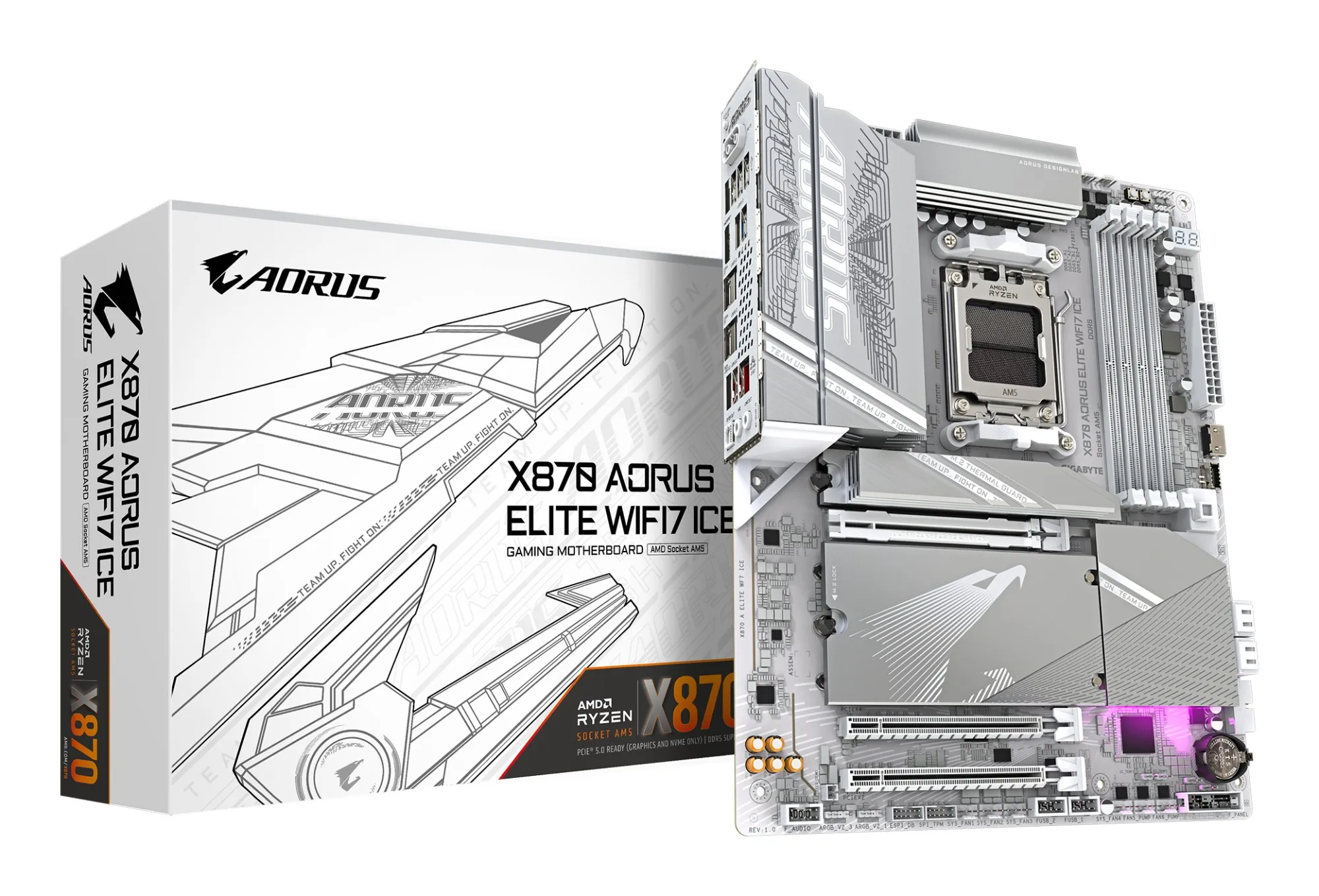 Gigabyte GA-X870 A ELITE WF7 ICE (AM5) (D) - immagine 1