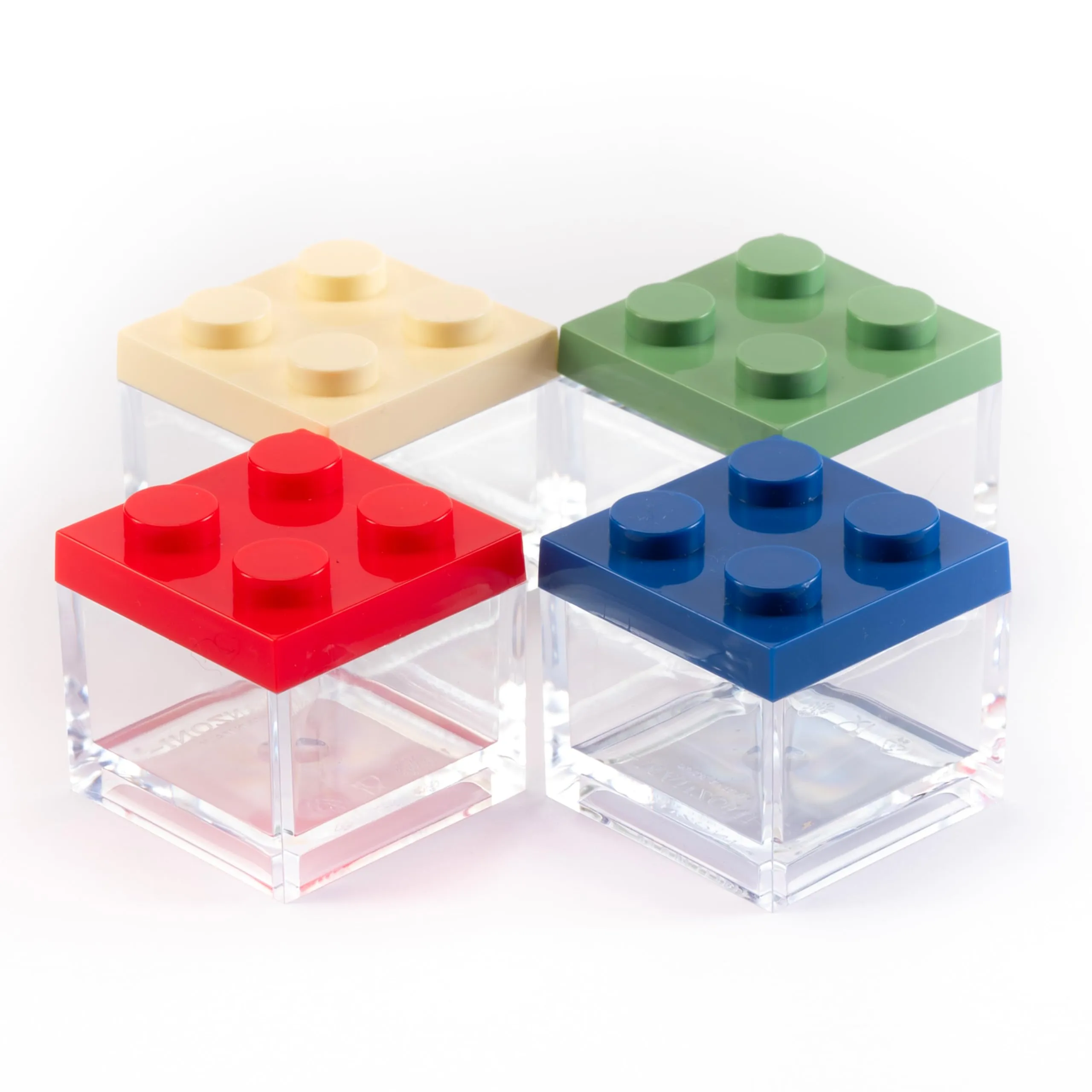 Manzoni Home - Contenitori Mattoncino - Set da 24 Pezzi Multicolore - Ideali come Bomboniere per Matrimoni, Feste di Laurea e Decorazioni Creative - Made in Italy - immagine 1
