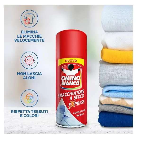 Pulizia Ufficio Omino Bianco Smacchiatore Spray A Secco 125ML CONF.12 05-0739 - immagine 1