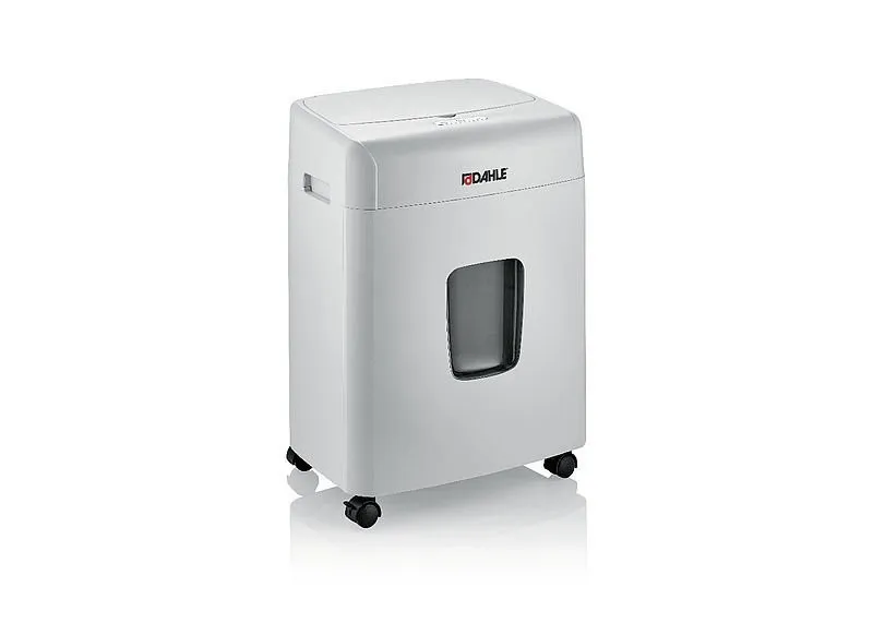 Distruggidocumenti automatico Dahle ShredMATIC 90 23L con ruote - Distrugge fino a 90 fogli per carica - Taglio di particelle - Adatto per carta e cartoncini - immagine 1