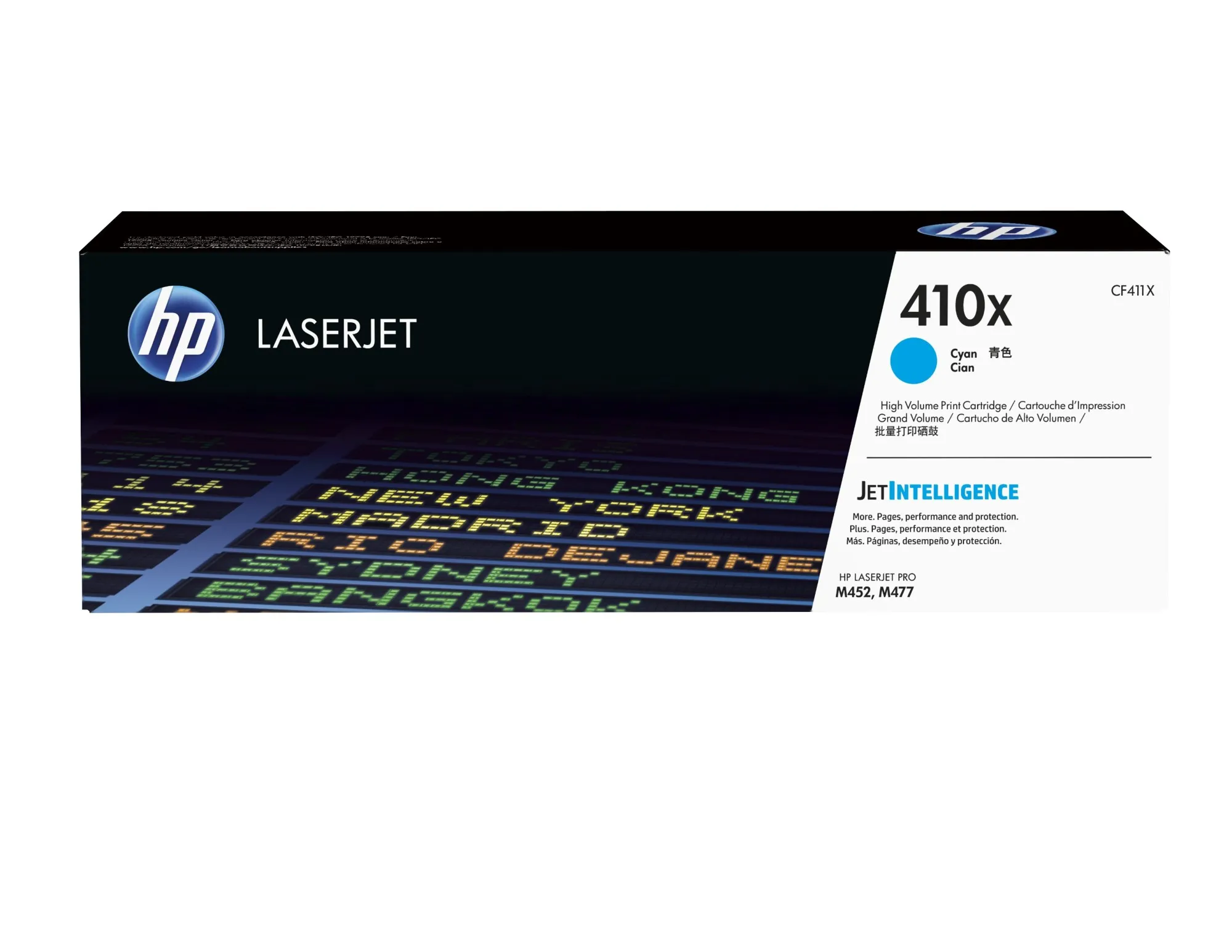 Hp Toner Ciano 5000Pag Per Lj Pro M452 M477 410X - immagine 1
