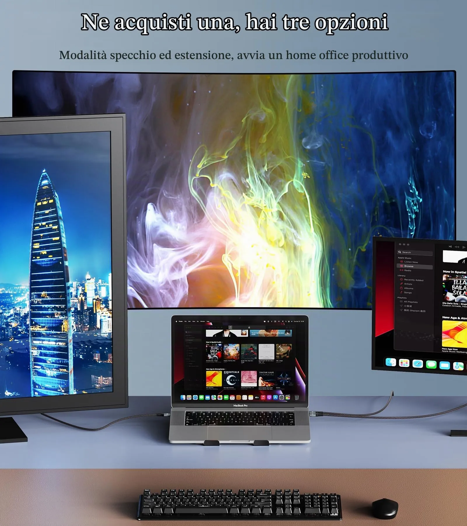 Cavo HDMI USB C 2M,4K@60hz Adattatore Type C a HDMI,Cavo hdmi iphone usb-c - immagine 7